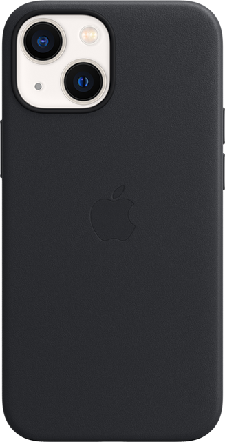Apple Black Leather Case with MagSafe Case - iPhone 13 mini - Midnight